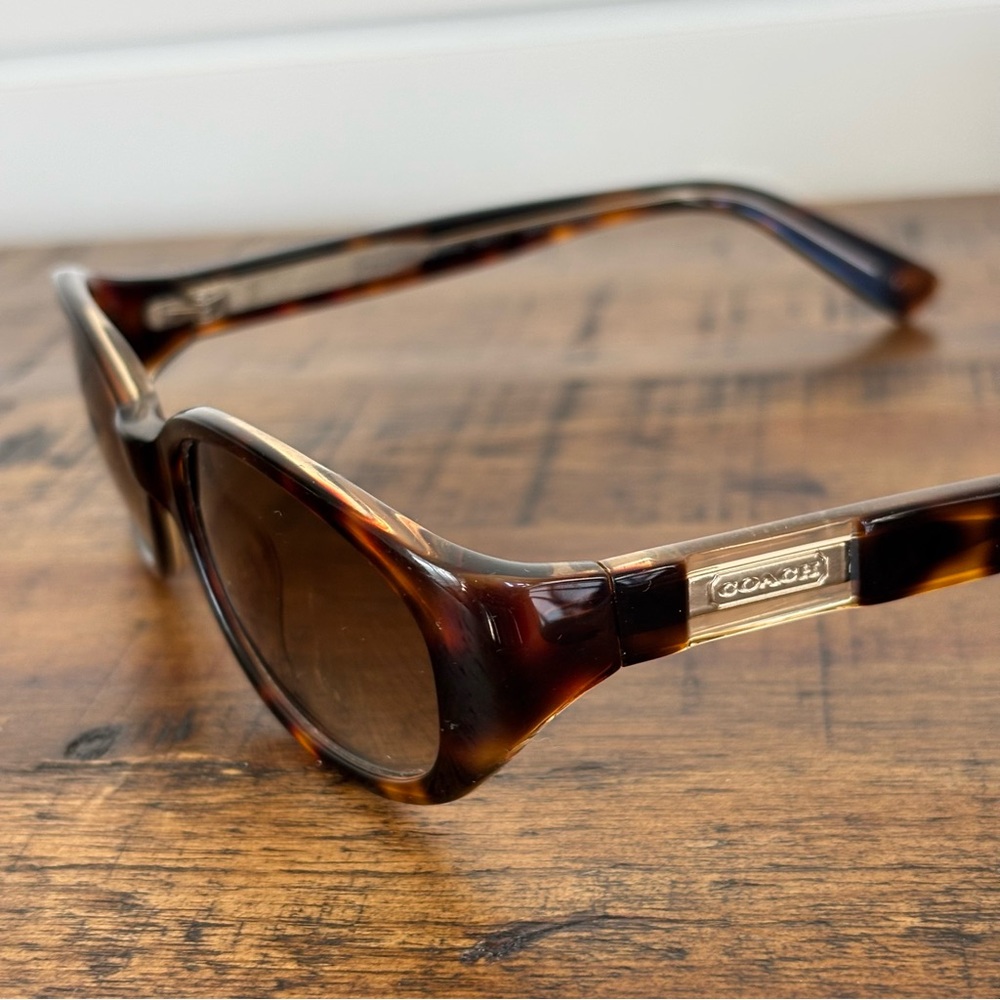 Coach Bonnie S417 Dark Tortoise Shell Sunglasses with Case - Picture 4 of 17